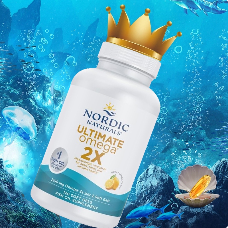 Nordic Naturals Ultimate Omega 2X ซอฟต์เจล โอเมก้า3 เข้มข้น EPA+DHA สูง ไม่คาว รสมะนาว นำเข้าแท้