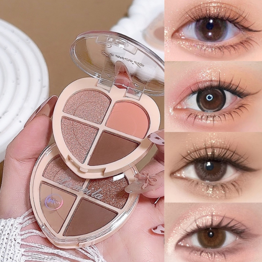 YOTAI อายแชโดว์ พาเลทอายแชโดว์ 8 สี Eyeshadow เนื้อใยไหม เนื้อแมท ประกายชิมเมอร์ กลิตเตอร์ สีสวย กันน้ํา ติดทนนาน 5158#