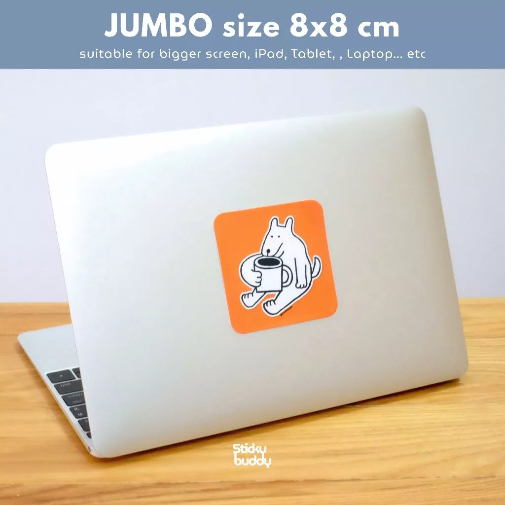 StickyBuddy CoffeePaws ที่เช็ดหน้าจอแบบติดได้ Jumbo Size