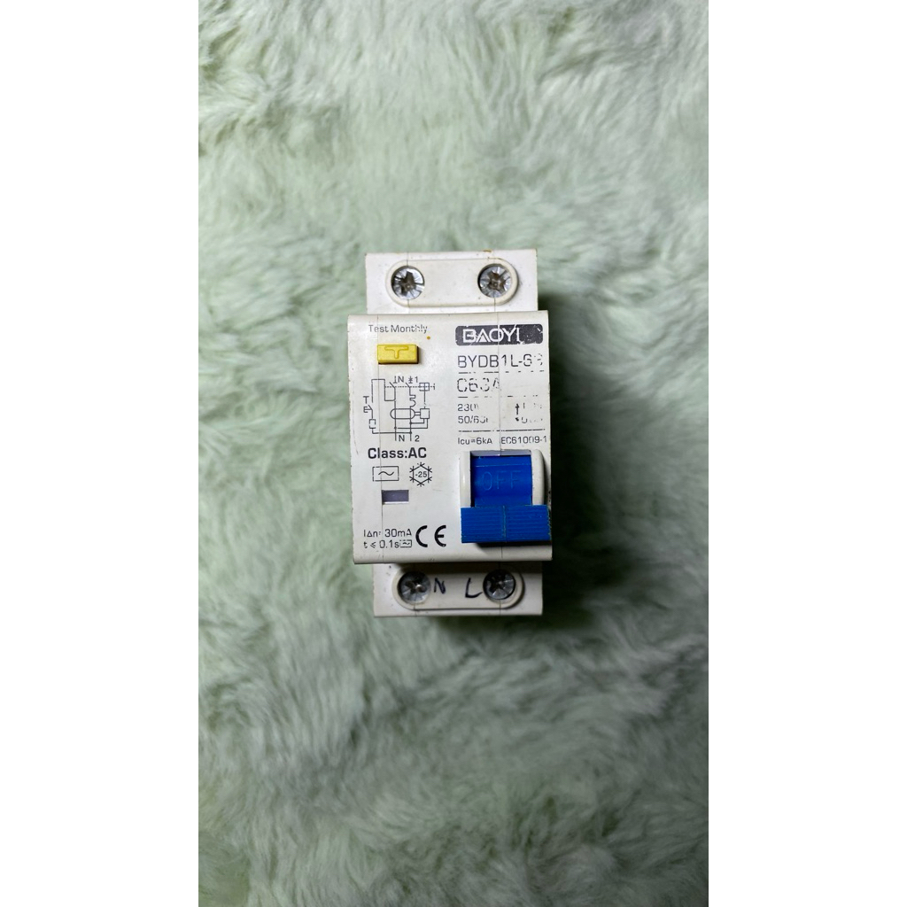 Mcb RCCB RCD Type A/AC RCBO DPNL Residual Current Circuit Breaker