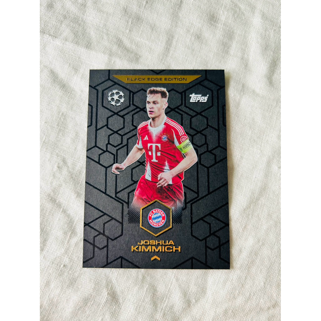 การ์ดฟุตบอล Joshua Kimmich Black Edge Edition Topps Match Attax Bayern Munich โยชัว คิมมิช ฟอยล์ดำ