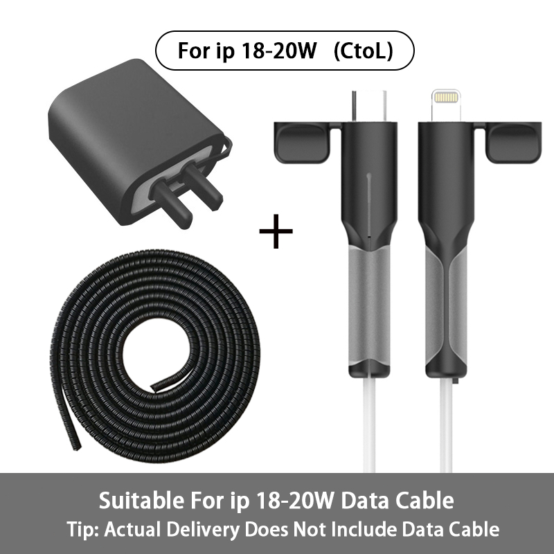ใหม่ ตัวป้องกันสายชาร์จ ซิลิโคนนิ่ม ชาร์จเร็ว 20W สําหรับ iPhone 15 14 13 12 11promax PD 18W / 20W ตัวป้องกันเครื่องชาร์