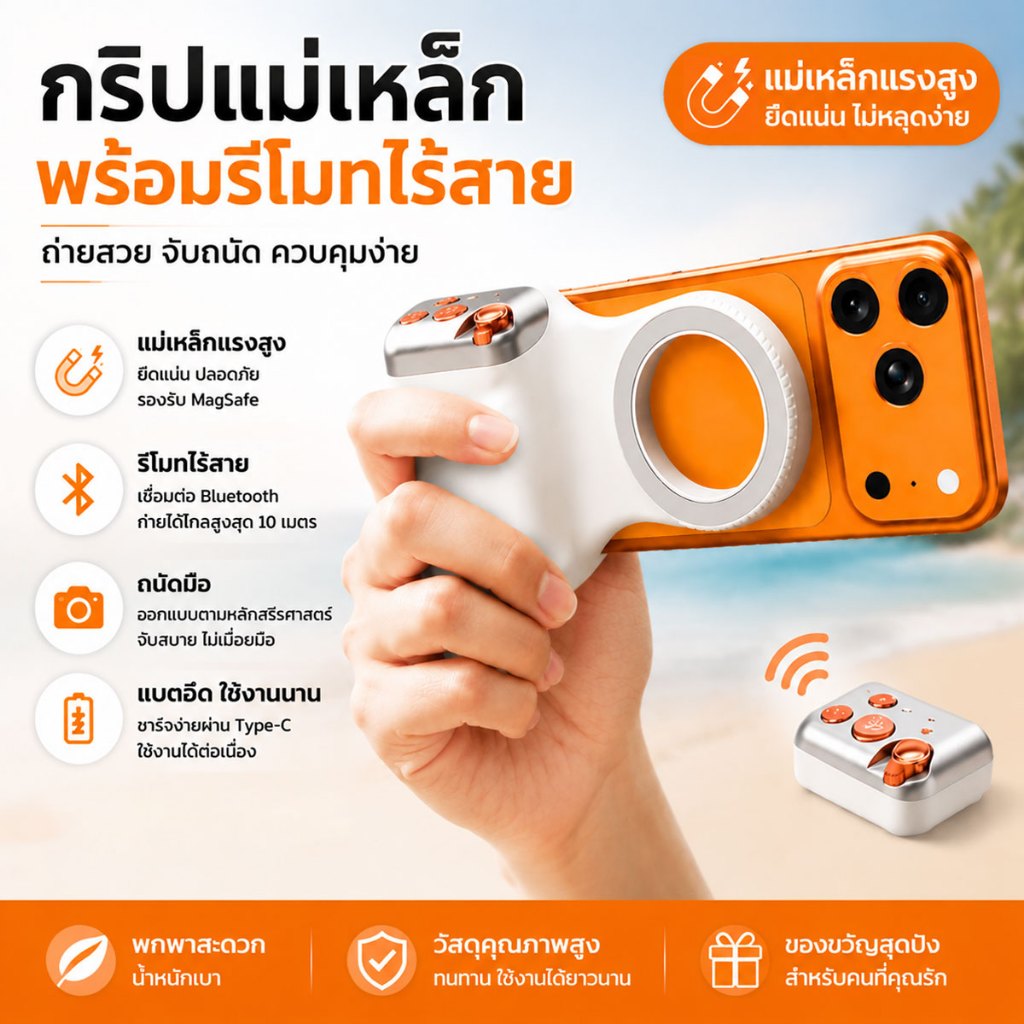 สนุกอุปกรณ์ยิงแม่เหล็ก MFI ได้รับการรับรอง การถ่ายภาพจับยิงไร้สาย บลูทูธรีโมทคอนโทรล ช่วยซูมการถ่ายภาพ