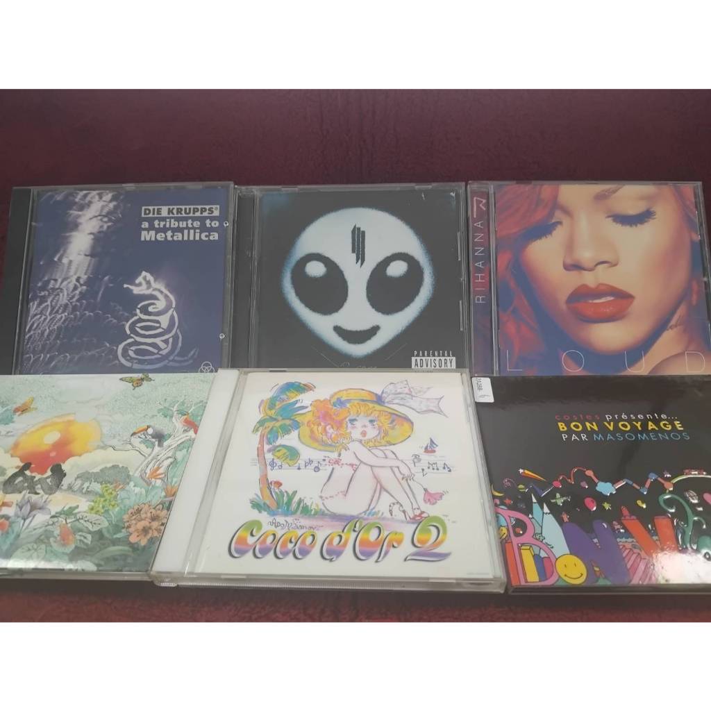 CD Die Krupps / Rihanna / Skrillex / Coldplay / Karyn White / Sonny Rollins / Pat Metheny สภาพตามรูป