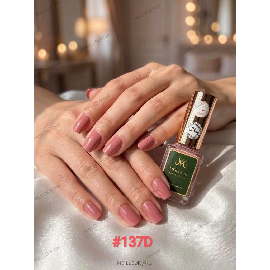 Meilleur 137d ทาเล็บมุสลิมสูตรน้ำซึมสามารถใส่ละหมาดได้โดยไม่ต้องล้างออก