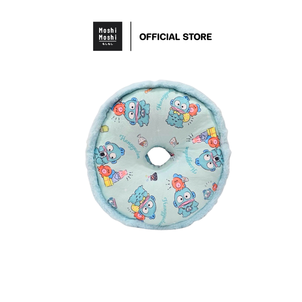 Moshi Moshi เบาะรองหลัง ลาย Hangyodon ลิขสิทธิ์แท้จากค่าย Sanrio เบาะรองหลังเพื่อสุขภาพ รุ่น 6100007656