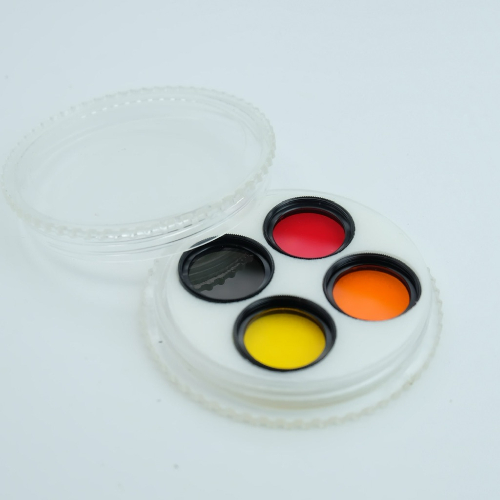 SIGMA 22.5mm Filter Set Y52, R60, O56 ,ND4X for 600mm f8 (FD+) Original Case