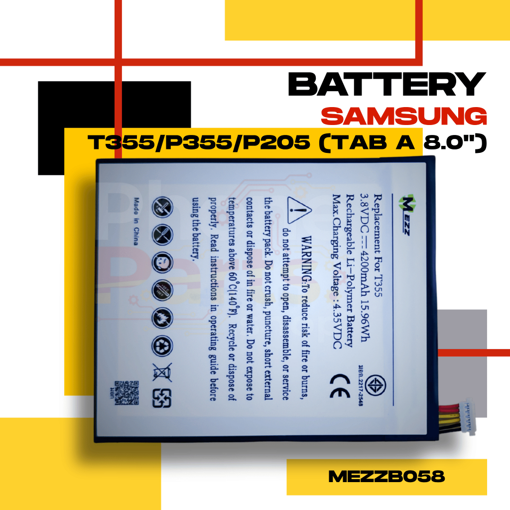 แบตเตอรี่ Battery Samsung T355/P355/P205 (TAB A 8.0")