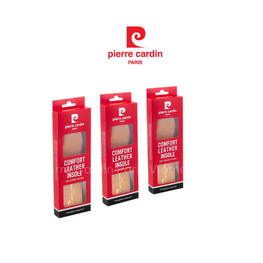 แผ่นรองรองเท้า Pierre Cardin หนังนุ่ม สบายเท้า ระบายอากาศ ดูดซับเหงื่อ 006