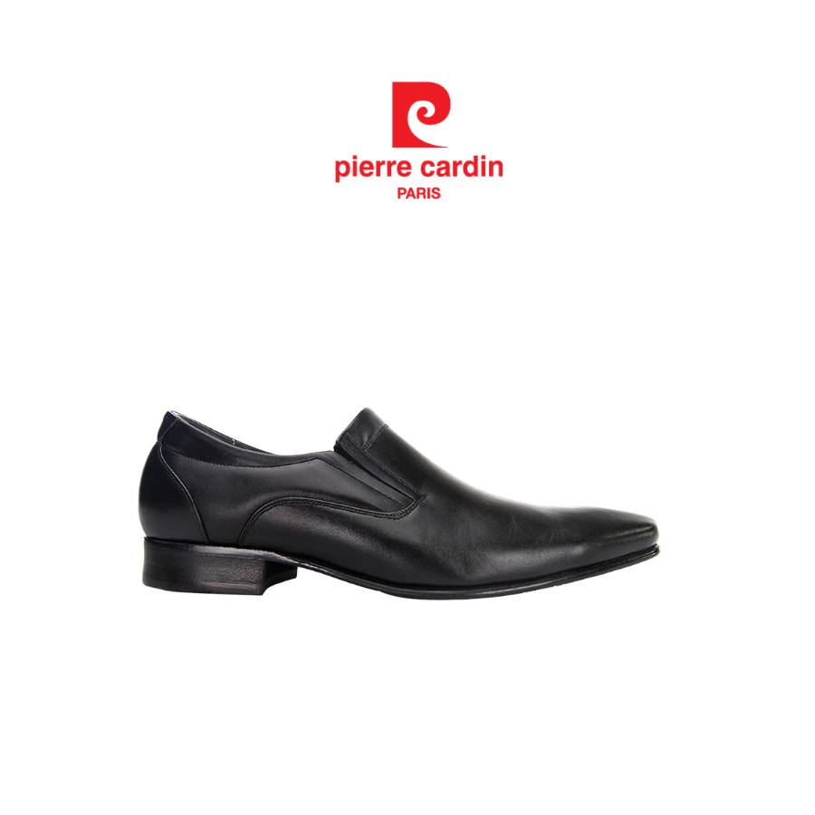 [Size 40-44] Pierre Cardin รองเท้าผู้ชาย รองเท้าโลฟเฟอร์ นุ่มสบาย ผลิตจากหนังแท้ สีดำ รุ่น 80TD118