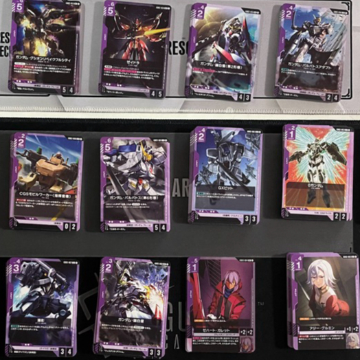[GD03 R, U, C][ม่วง] Gundam card game Steel Requiem TCG