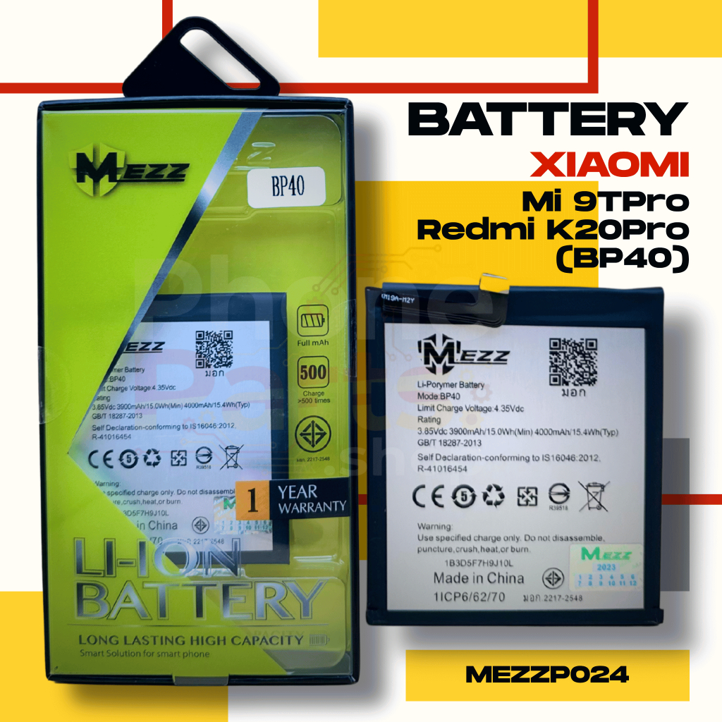 แบตเตอรี่ Battery Xiaomi Mi 9TPro/Redmi K20Pro (BP40)