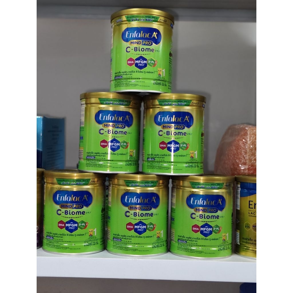 Enfalac A+mind pro C-Biome 6กระป้อง(สำหรับเด็กผ่าคลอง)320กรัม