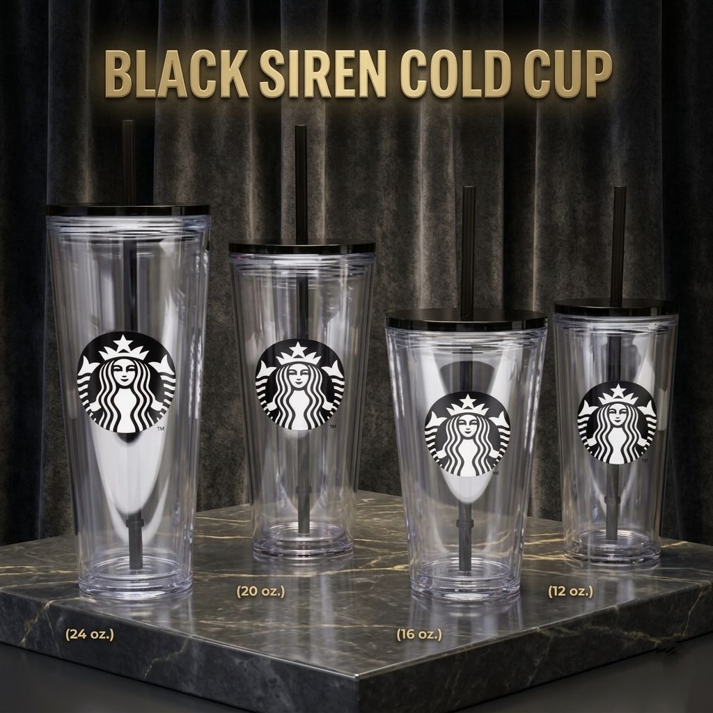 แก้วพลาสติก Starbucks Black Siren Cold Cup