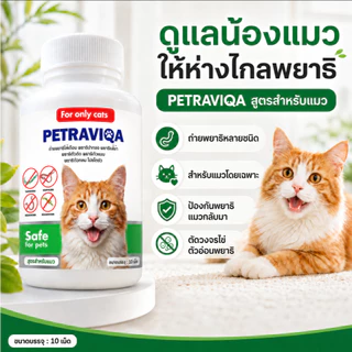 Virapet เสริมภูมิ ขับปรสิต ถ่ายพยาธิแมว ครอบคลุม 6 ชนิด ผอม เบื่ออาหาร ขนร่วง