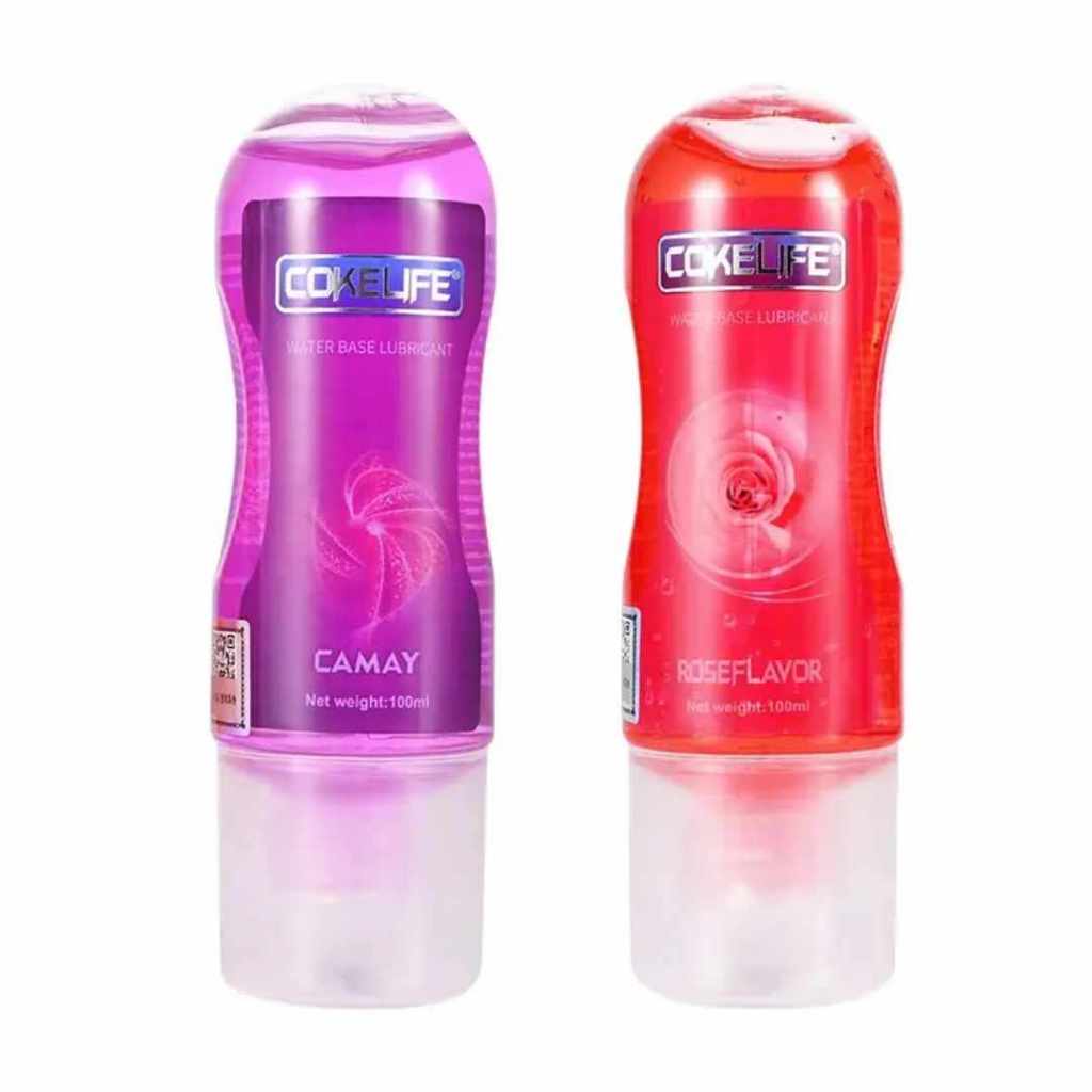 เจลล่อลื่น ขายดีถูกสุดในไทย COKELIFE  2 in1 ไม่ระบุชื่อหน้ากล่อง สูตรน้ำ 100ml มี2กลิ่น กุหลาบและ คาเมย์ สินค้าพร้อมส่ง