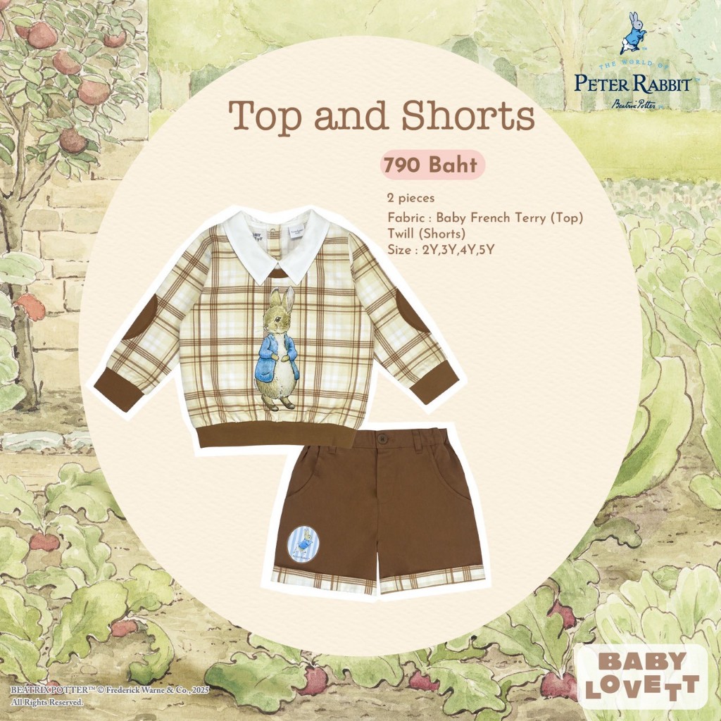 [Babylovett] 17 (Ep.3) Peter Rabbit - Top and Shorts