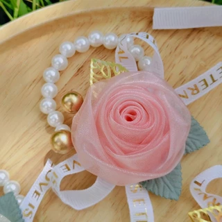 ข้อมืองานแต่ง สีชมพู สีเบจ ส่งไวจากไทย ส่งด่วน