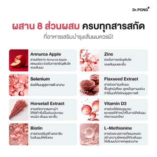 [ช้อปครบ รับฟรี] [ขายดี!] Dr.Pong ANA-X 30 อาหารเสริมยืดวงจรเส้นผม ลดผมร่วง ผมบาง เพิ่มจำนวน เพิ่มน้ำหนักเส้นผม