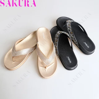 Sakura Shoes Sandals Flip Flops รุ่นอุ้งเท้าแมว กันลื่นใช้ในบ้าน พื้นนุ่ม กันกระแทก รองเท้าแตะไซส์ใหญ่36-41