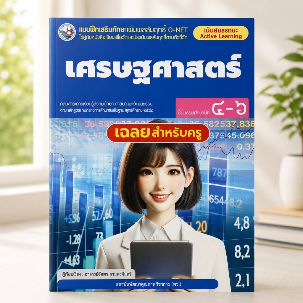 เฉลยสำหรับครู เศรษฐศาสตร์ ม.4–6 | เตรียมสอบ O-NET พว. Active Learning