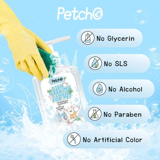 Petcho ฟองน้ำเยื่อไม้ ฟองน้ำล้างจานแบบบีบอัด ลายน่ารัก ทำความสะอาด มีสายคล้องให้