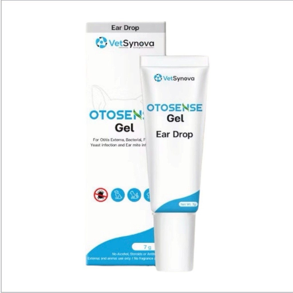 Otosense Gel 7 กรัม น้ำยาทำความสะอาดช่องหูสัตว์เลี้ยง กำจัดกลิ่น ไรในหู ช่วยเพิ่มประสิทธิภาพกำจัดไรใ