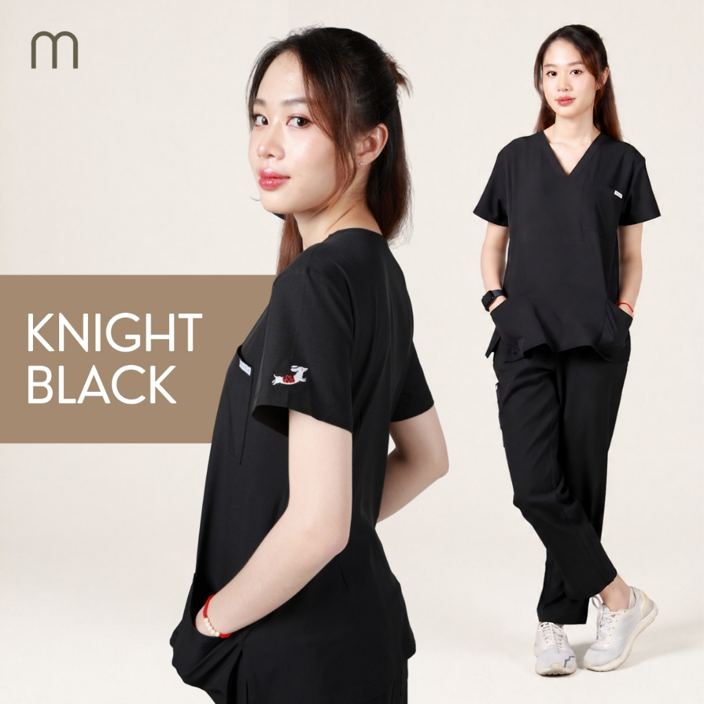 Myth |Women Set-ชุดสครับหญิง Knight black
