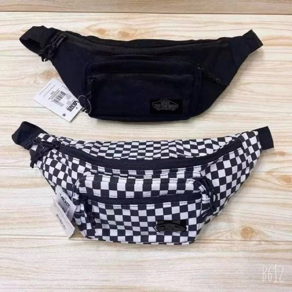 vans ถ่ายจากสินค้าจริง ป้ายห้อย ผ้าแคนวาสมี4ซิป ใส่ของได้เยอะ ส่งจาก กทม