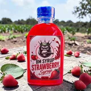 BM syrup น้ำเชื่อม สายเขียว กลิ่นสตรอเบอร์รี่ (ขนาด250ml)