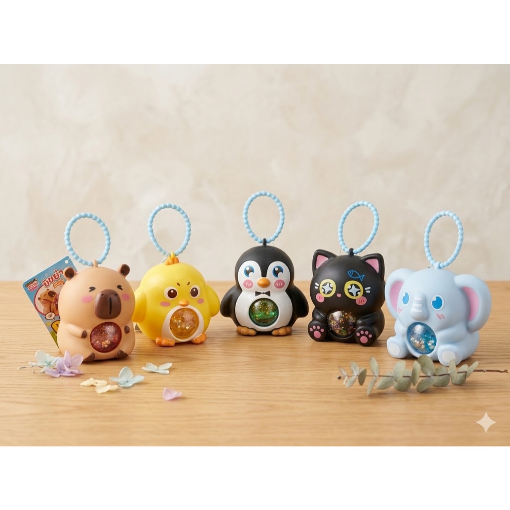สัตว์น้อยบีบๆสุดคิ้ว งานชนห้าง ของเล่นเด็ก พร้อมส่ง