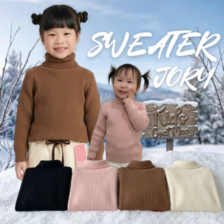 สเวตเตอร์คอเต่าไหมพรมผ้าร่องบุขนฟลีส สำหรัเด็ก KS49 JORY SWEATER