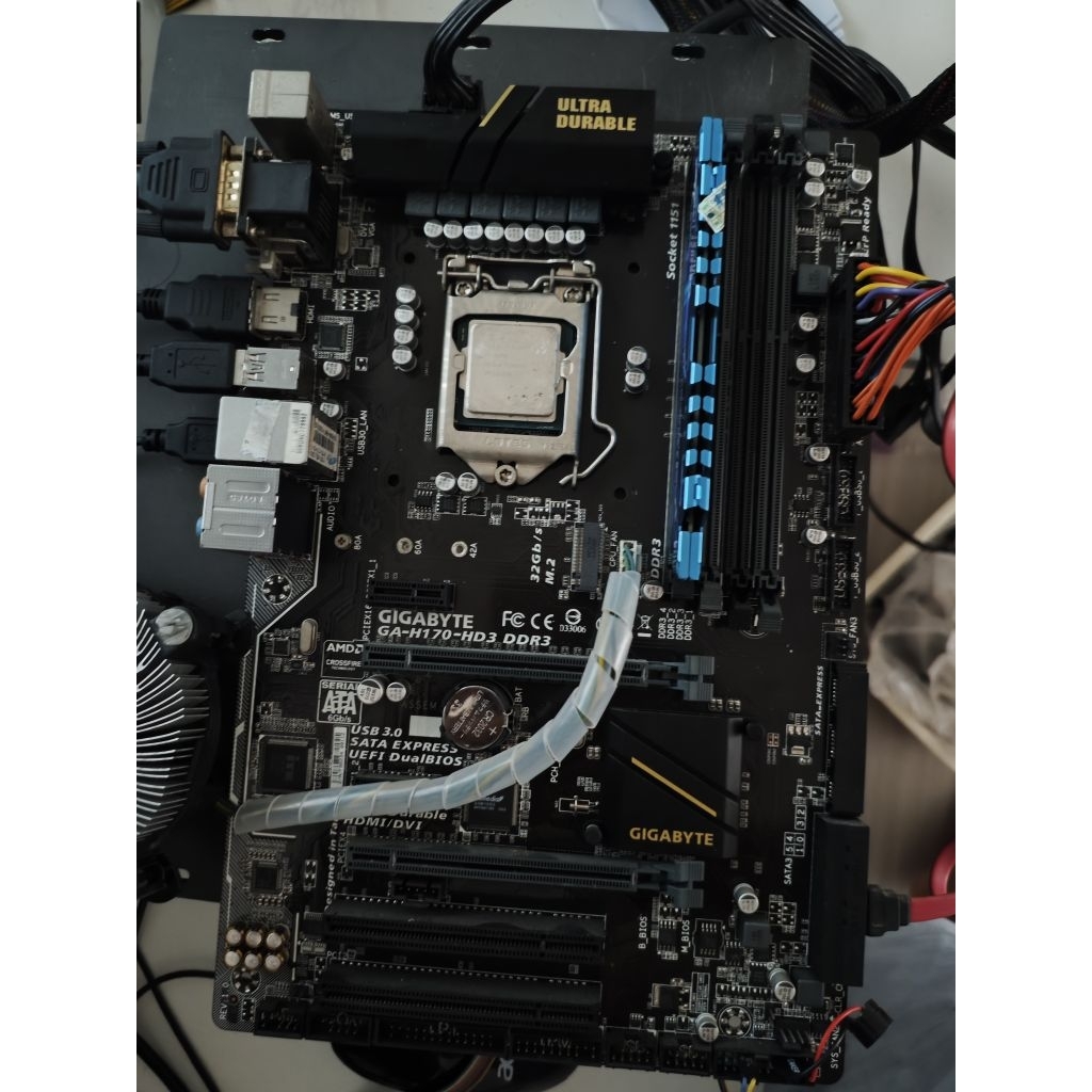 อดีตเทพ Gigabyte GA-H170-HD3+i5-6500 สภาพสวยฝาครบ+แถมusb wifi