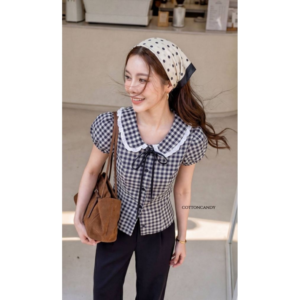 New Picnic korea เสื้อรุ่นสุดฮิต รุ่นนี้ง่ายดีมากๆคร่าาาา ทอทอลายน่ารัก แมทลุดง่ายๆ โทนสีสวย มีพร้อมโบว์