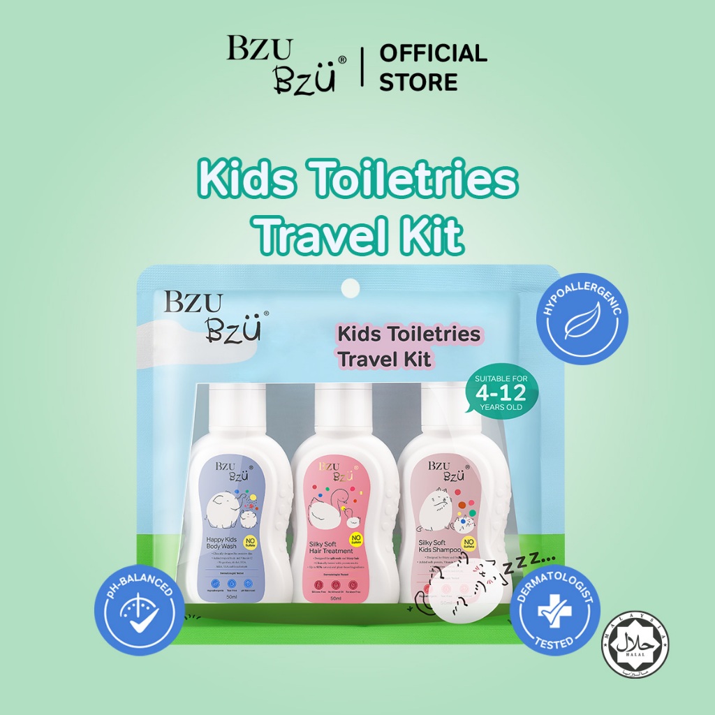 BZU BZU Kids Toiletries Travel Kit Set อายุ 4-12 ปี