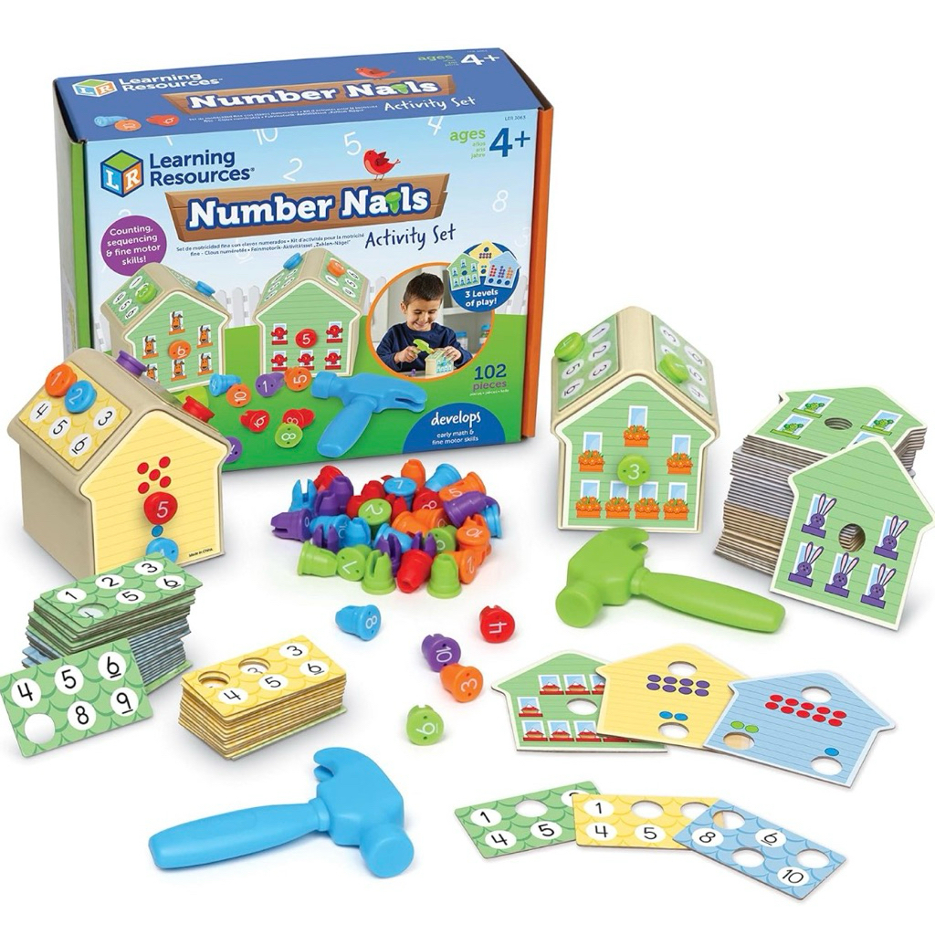 *พร้อมส่ง* learning resources-Number Nails