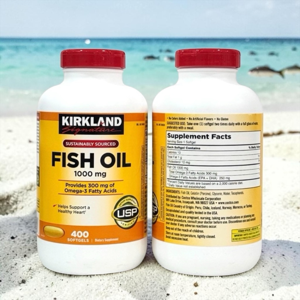 Kirkland Signature Fish Oil 1000 mg.400 Softgels