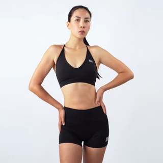 SEAMLESS BUTT HUGGERS WITH POCKET - BLACK 2.5 นิ้ว กางเกงออกกำลังกายขาสั้นผู้หญิง