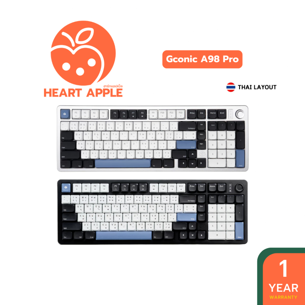 คีย์บอร์ด Gconic A98 Pro Ultra Slim Mechanical Keyboard
