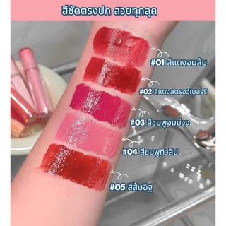 C009 Cappuvini ลิปกลอสฉ่ำวาว ปากอวมอิ่ม สีสวยธรรมชาติ เนื้อบางเบา ให้ความชุ่มชื้น ติดทนนาน