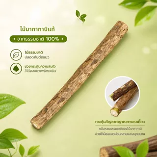 Harmcat ไม้มาทาทาบิ ขัดฟันแมว ลดคราบหินปูน มีกระดิ่งในตัว ของเล่นแมว กัญชาแมวมาทาบิ มี 3 เเบบให้เลือก