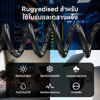 Aimi สาย LAN CAT6 ความเร็วสูง เล่นเกมลื่น เน็ตเสถียร ไม่หลุดง่าย รองรับ Gigabit ทุกอุปกรณ์ RJ45