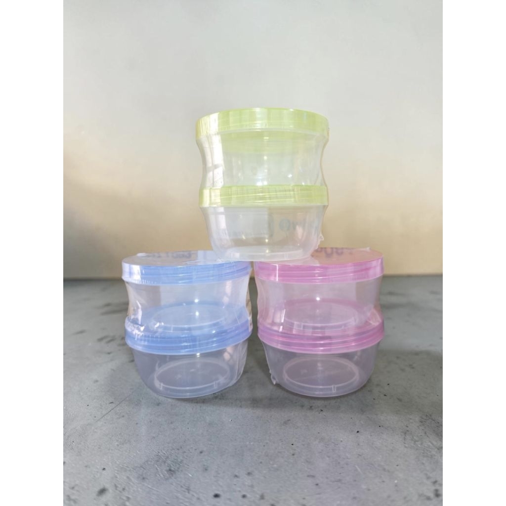 กล่องพลาสติก2ชั้น3สี (ตัวเลือก)