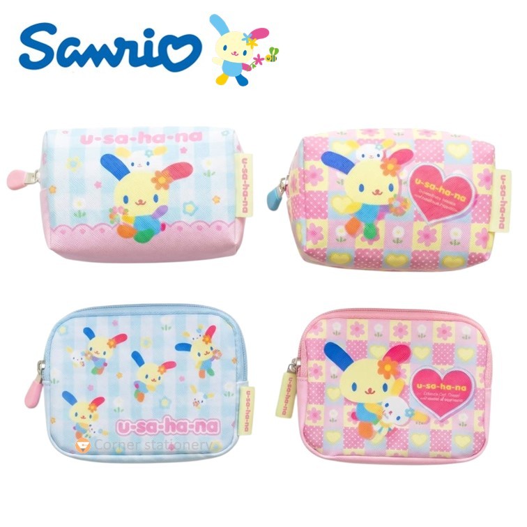 กระเป๋าใบเล็ก sanrio ลาย usahana ลิขสิทธิ์แท้ รุ่น USK07 08 09 ใส่เหรียญ บัตร ลายอุซาฮานะ 1 ใบ