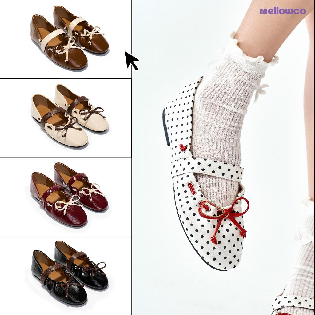 Mellowco รุ่น Mara Ballet Flat รองเท้าบัลเล่ต์หนังพรีเมียม  M12-J5043