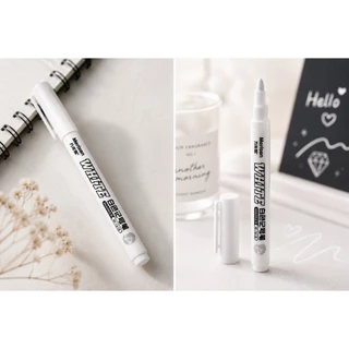 ปากกาเขียนสีขาว Paint Marker ปิดเลขระบายสีตามตัวเลข ปากกาเพ้นท์สีขาว แห้งไวกันน้ำ สำหรับงานอาร์ต