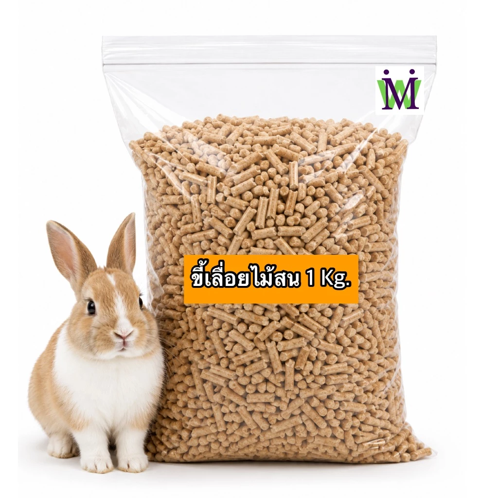 ขี้เลื่อยไม้สน 1Kg ขี้เลื่อยกระต่าย ทรายไม้สน ขี้เลื่อยอัดเม็ด ดับกลิ่น รองกรง ขี้เลื่อย ขี้เลื่อยอัดแท่ง ขี้เลื่อยเม่น