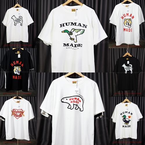 เสื้อยืด Human-A24 อก 38"-56" XS-5XL Cotton 100% ไม่ใช่ผ้ามัน ผ้าหนา ใส่สวย พร้อมส่งจากไทย