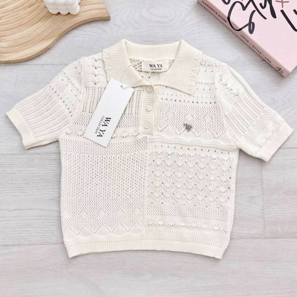 เสื้อไหมพรม ลายฉลุ waya