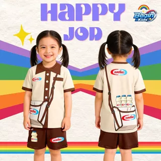 ชุดเซ็ท เสื้อ+กางเกง ลาย อาชีพ Happy job